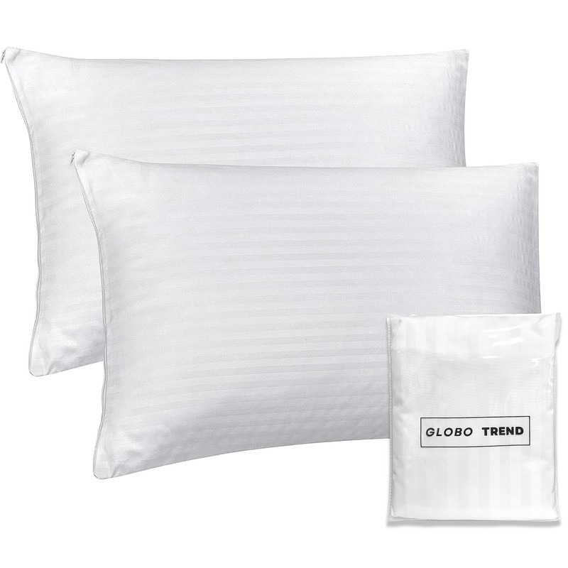 Elegant White Pillow Cover with Hidden Zipper – Luxury Pillow