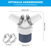 Washing Machine Drain Adapter, Double Connection Drain Adapter for Dishwasher
