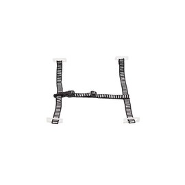 MSA 10124238 Hard Hat Chinstrap - 4-Point Suspension Attachment, 3/4" Polyester Webbing, Pack or 10, Flexible Construction, Adjustable & Comfortable, Durable/Versatile, Replaceable Non-Metal Accessory