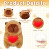 Capybara Plush Toy, Cute Love Heart Capybara Teddy 23cm Cute