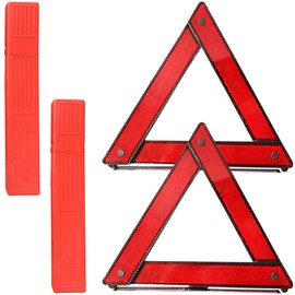 Triangle Indicator Board for Car, Triangle Stop Indicator Plate, Set of 2, Reflector, Emergency Stop, Stop Display, Emergency Stop, Warning Sign, Car Tool, Safety Warning, Car Emergency Supplies, Day