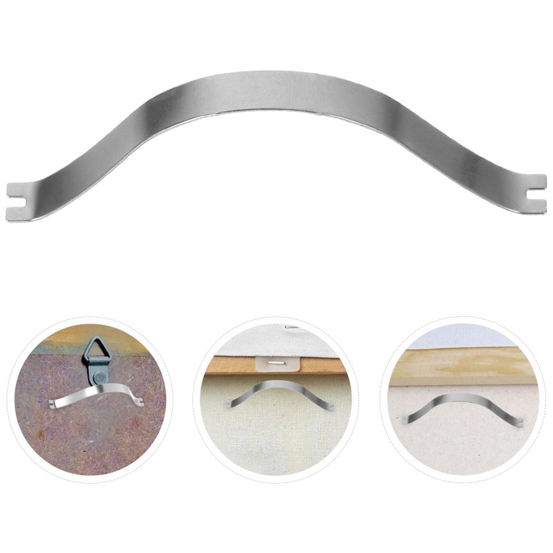 STOBOK Pack of 50 Spring Clips Made of Stainless Steel