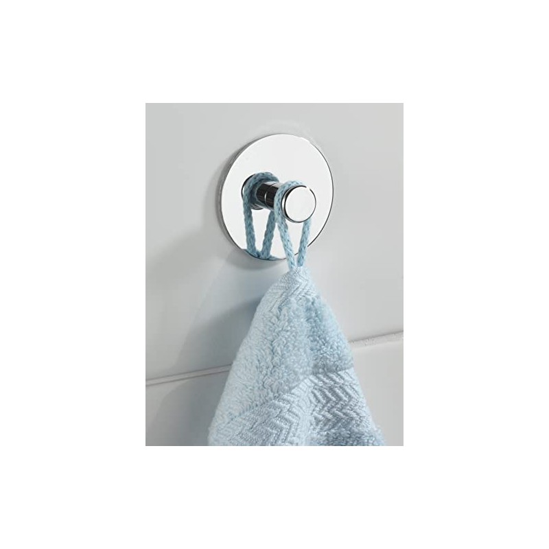 WENKO Turbo-Loc® crochet mural - fixer sans percer, Acier, 6