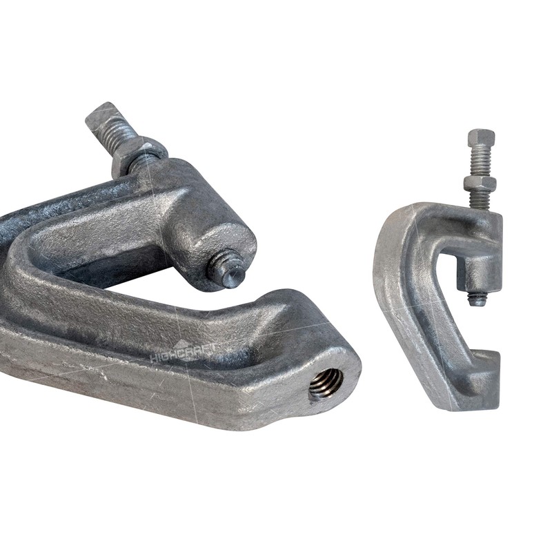 Highcraft DMQV-H38-10 Heavy Duty Industrial Purlin Beam Clamp for 3/8''