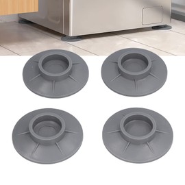Anti Walk Washer, Anti Vibration Pad Vacuum Suction Cup Design Waterproof with Double Sided Tape for Furniture for Home Appliance