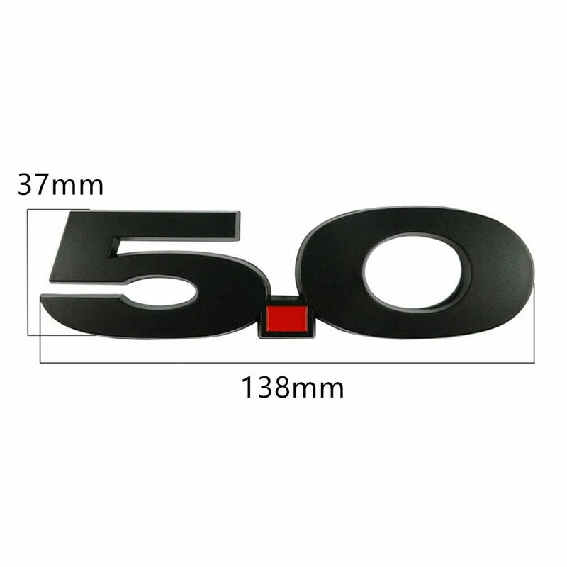 Pair Set 5.0 Liter Door Fender Emblem Badge Right Left
