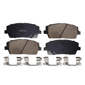 Detroit Axle - Front Brake Pads for Hyundai 2020-2023 Palisade Kia Telluride, 2021 2022 Ceramic Brake Pads with Hardware Replacement