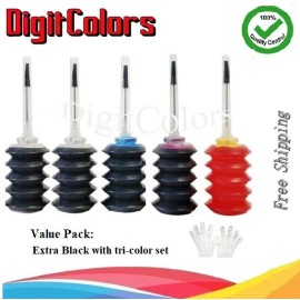 For HP Refill ink HP 67 67XL  1255 2755 2752 2732 4155 4140 Value pack 2Black+ Tricolor