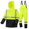 Hi Vis Heavy Duty Waterproof Safety Rain Suit - Reflective