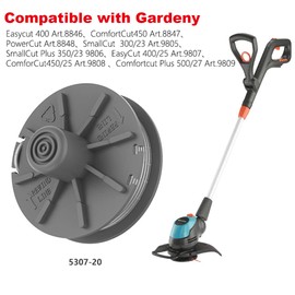 Odashen Pack of 6 Spool Compatible with Gardena 5307-20 Grass Trimmers, Replacement for Easycut 400 Art, Replacement for Turbo Trimmer Item No. 9805, 9806, 9807, 9808, 9809, 9827, 8846, 8847, 8848,