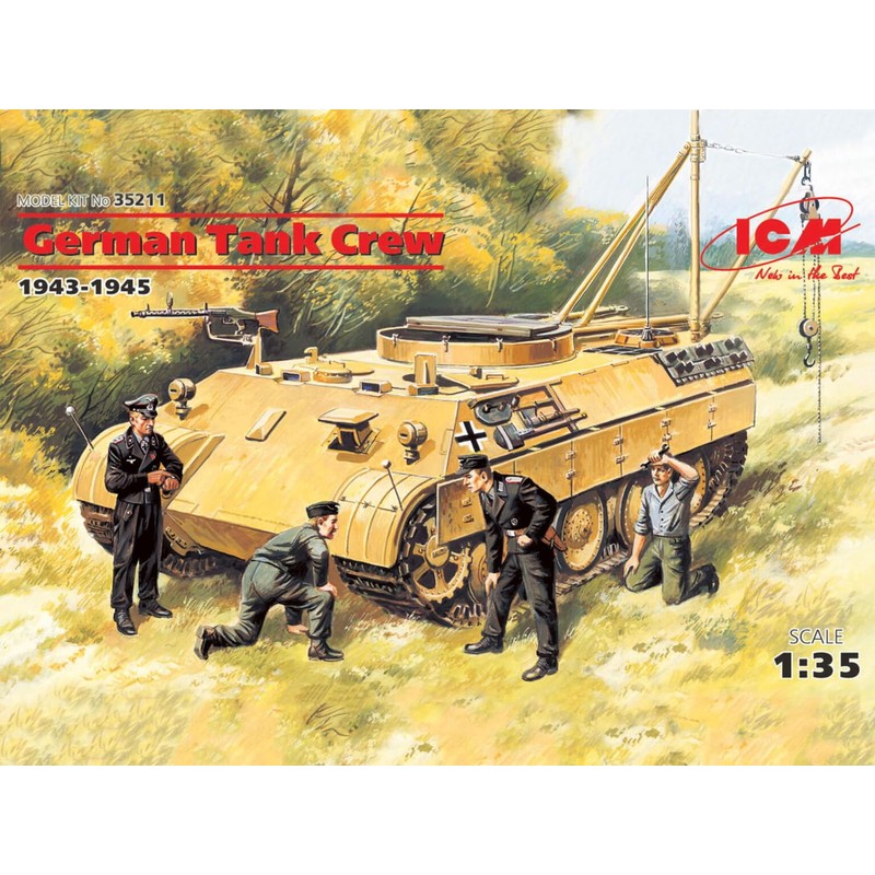 ICM Models German Tank Crew 1943-1945 Building Kit (ICM35211)