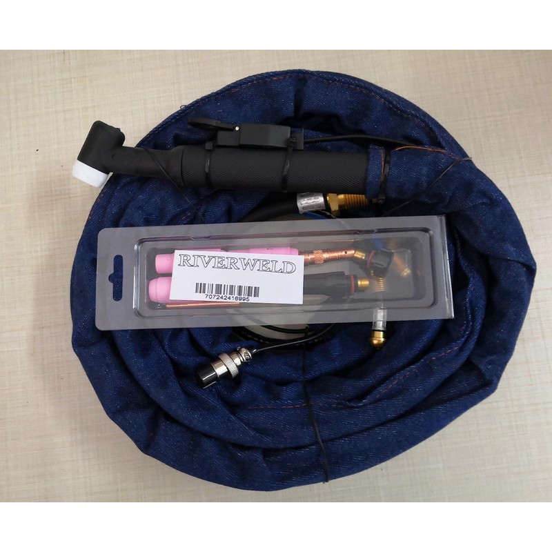 RIVERWELD SR WP 18FV TIG Welding Torch Complete With Flexible