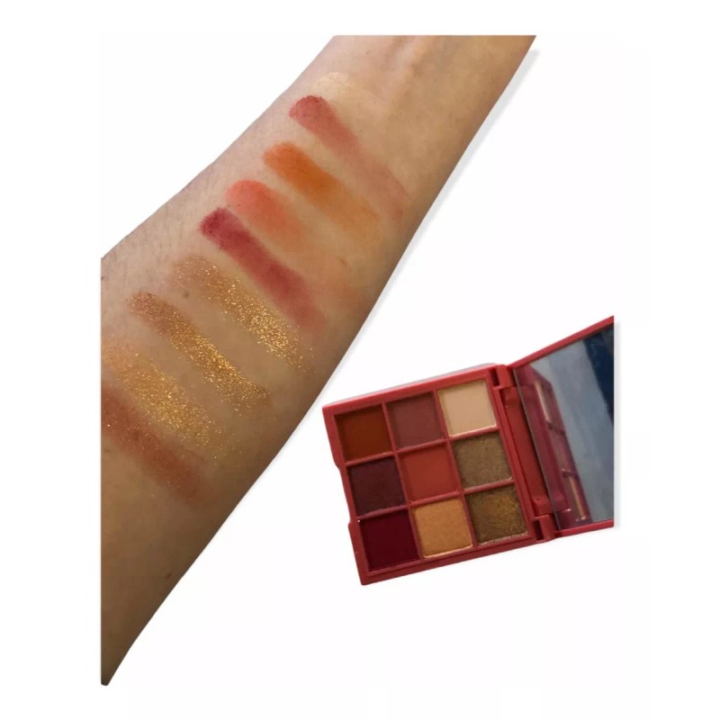 Bonita Cosméticos Paleta De 9 Sombras De Ojos Mate, Shimmer