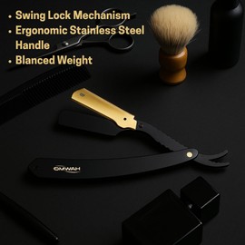 OMWAH - Professional Barber Straight Edge Razor (Swing Lock)