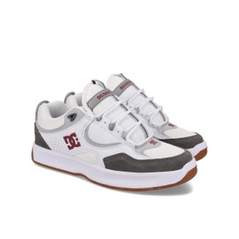 DC Men's Kalynx Zero Skate Shoe, White/RED/Grey, 8
