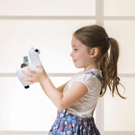 Relaxdays Lama Money Box with Sunglasses, Gift Idea & Decoration, Alpaca Ceramic Money Box, HBT 15.5 x 11 x 6 cm, White, Pack of 100