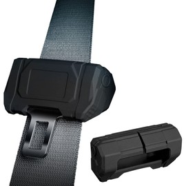 WENDISH Car Universal Seat Belt Clips Cover,Seat Belt Buckle Protector for Car, Anti-Scratch Silicon Seat Belt Buckle Protector (Black, Large Size)