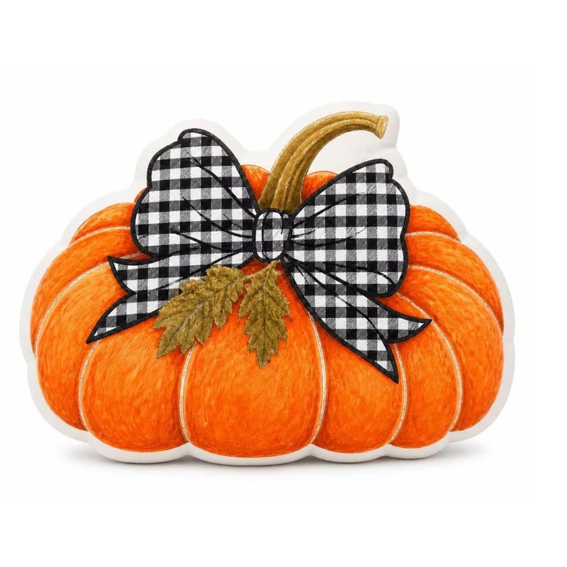 Pumpkin Plush Throw Pillow for Fall Home Decor – Buffalo