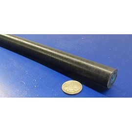 Black Nylon Extruded Round Rod .750" (3/4") x 5 Ft Length 2 pcs 10 Feet
