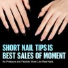 TOMICCA Almond Medium Nail Tips with Nail Glue Set, Nail