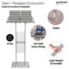 GUARDMATE Acrylic Podium Pulpit Stand | Modern Deisgn Portable Classroom