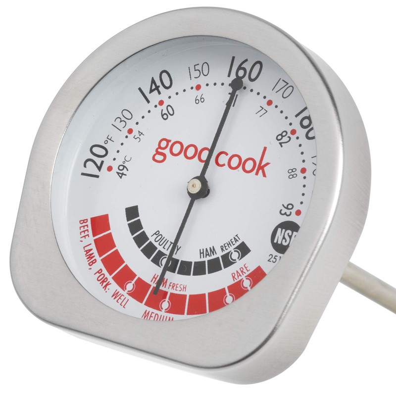 GoodCook Everyday Meat Thermometer with Bi-directional Dial for Meat Type