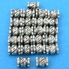 15g Bali Tube Beads Antq Silver Plated 6.5mm Approx 20