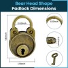 SDTC Tech 2 Sets Mini Antique Padlocks Retro Vintage Style