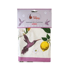 SiXsigma Sports Cotton Apron Baking Cooking Adult Women Hummingbirds Gifts Bakers Cute Novelty Kitchen Grill BBQ Aprons Large Pocket Birthday Christmas Apron Gift for Mum Wife Girlfriend Grandma
