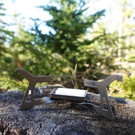 Kuvik Micro Titanium Solid Fuel Stove - Ultralight Stove for Backpacking