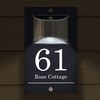 Custom Signs Solar Illuminated Modern Anthracite House Number Sign 24cm