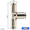 ERGAOBOY Pack of 2 8 mm OD Copper Nickel-Plated 3