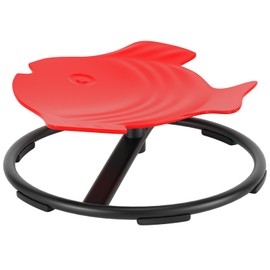VIPIH Sit+Spin 360°Sensory Spinning Seat Swivel Toy Kids Wobble Chair Stool Red