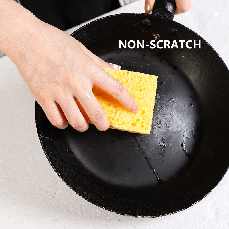 ARCLIBER Esponja exfoliante, mejora de espesor, esponja de celulosa de