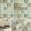 Livelynine Vinyl Bathroom Wallpaper Peel and Stick Backsplash for Kitchen