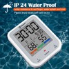 Geevon Digital Bathroom Clock, Waterproof Shower Timer with Large Touch