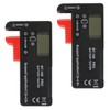 UMLIFE 2 Pack Battery Tester，Digital LCD Universal Battery Tester (Model: