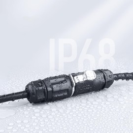 ZUZONG Cat7 RJ45 Waterproof Connector IP68 RJ45 Industrial Aviation Plugs Sockets LP24 Cat7 10Gbps Signal Connector for Home, Industrial Connection/LED/Stage/Lighting/Network