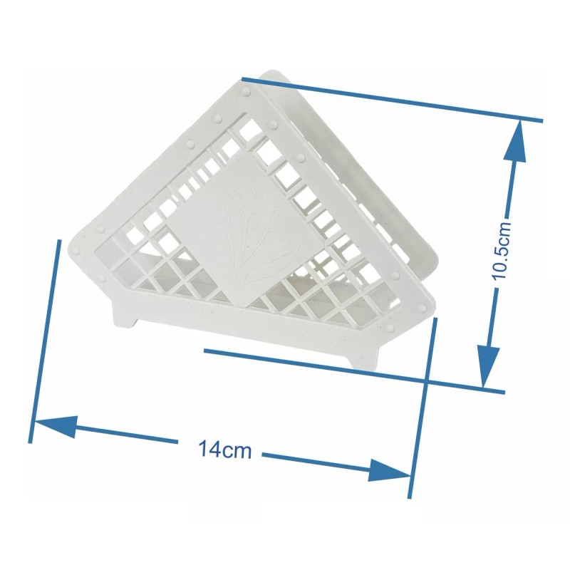 Boris Servilletero De Platico Blanco 14cm Largo Servilletero Mesa