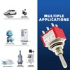 DaFuRui Spdt Toggle Switch，20Pack 3 Position 6 Pin ON-Off-ON Metal