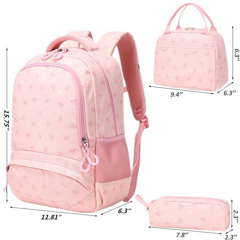 Jumpopack Corduroy Backpack for Primary Lightweight Girls School Bag Sets