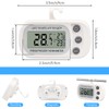 12 Pack Digital Fridge Thermometer Waterproof Refrigerator and Freezer Room