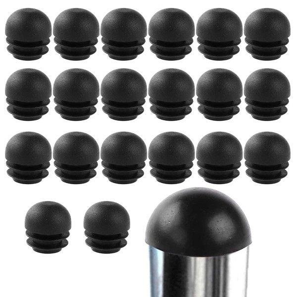 Round Plastic End Plugs, 20pcs Chair Leg End Caps Pipe