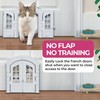 Cat Door Interior Door Secure Long Lasting Use Easy Install