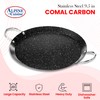 Alpine Cuisine Round Comal Griddle 9.5 Inch - Black Griddle