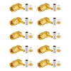 Vecys 10 PCS SMA Connectors SMA Male Right Angle Crimp