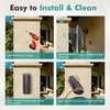 MHHQ Wall Mounted Trash Can Outdoor Commercial Receptacles Container Disposal