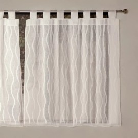 Vianney Cortina Translucida Para Cocina Tarento Blanca Vianney