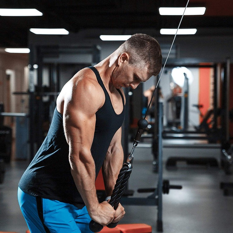 70cm Heavy Duty Triceps Rope Cable Attachment for Fitness, Bodybuilding