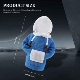 Kutyun Gear Shift Hoodie, Upgraded Universal Hoodie Car Gear Shift Cover, Funny Shifter Hoodie, Car Interior Accessories Car Shifter Stick Protector Decoration for Most Car Gear Shift Levers